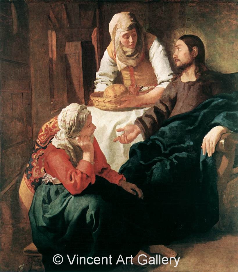 A1807, VERMEER, Christ in the House of Martha and Mary